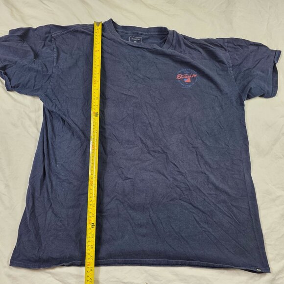 Quiksilver Freedom To Roam American Flag Mens Size 2XL Black Shirt Casual Walk - Picture 7 of 8